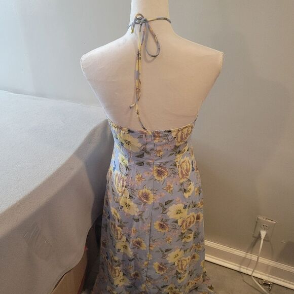 Ruby Sees Floral Maxi Dress High Neck Size US 6 - Picture 4 of 12